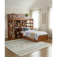 Treliche 1,90 X 80 - Madeira Maciça - Móveis De Gramado - Castanho - 1