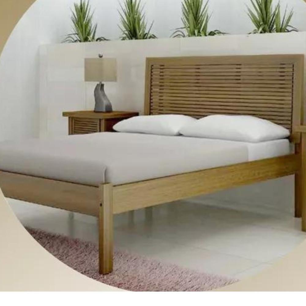 Cama Maciça 1,20 X 1,90 - Madeira Maciça - Móveis De Gramado - Marrom - 1