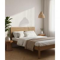 Cama Maciça 1,30 X 1,90 - Madeira Maciça - Móveis De Gramado - Marrom - 1