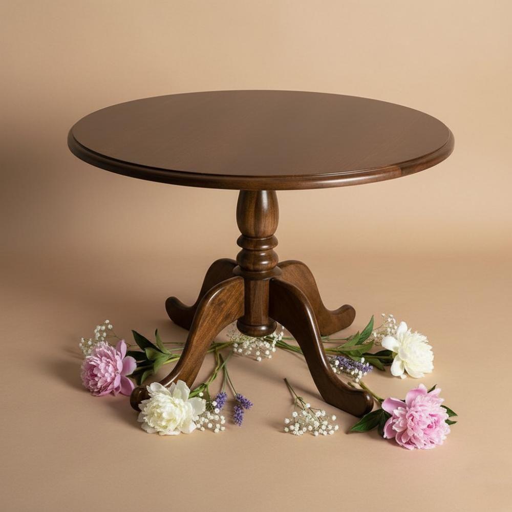 Mesa Redonda Farroupilha 1,60 X 1,60 - Móveis De Gramado - 1