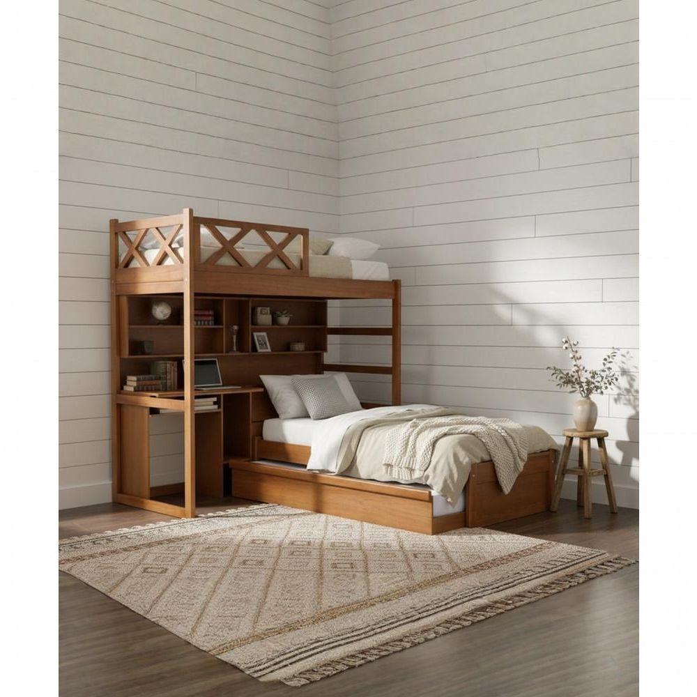 Treliche Farroupilha 1,90 X 90 - Madeira Maciça - Móveis De Gramado - Castanho - 3