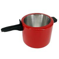 Panela De Pressão 4,5 Litros Alumínio - Vermelho - 3
