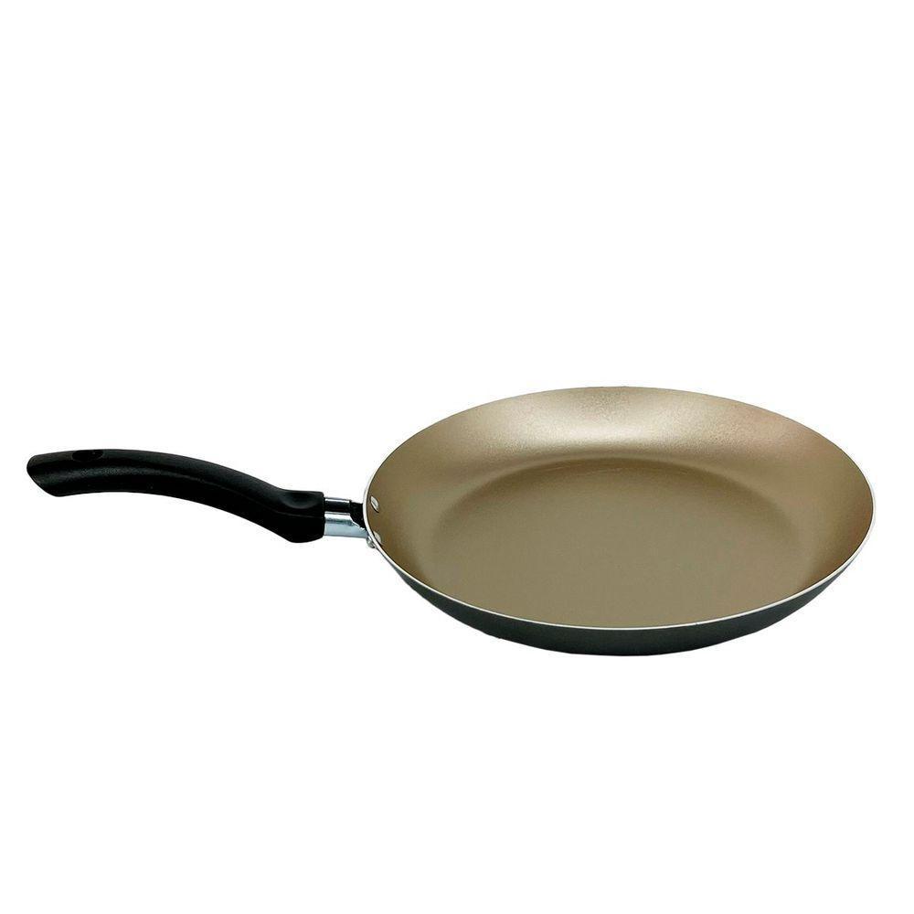 Kit Panela Frigideira E Caçarola Wok Antiaderente - Dourado - 3