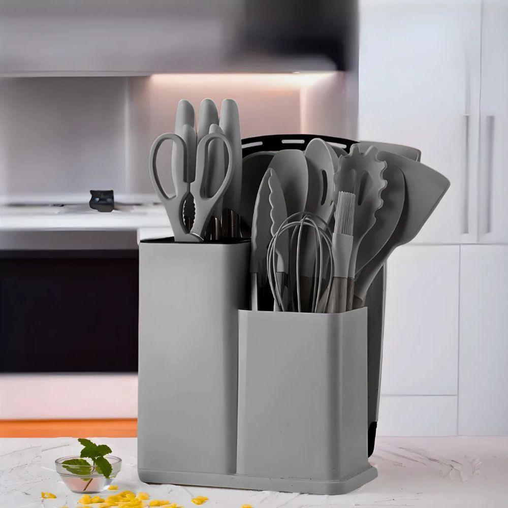 Kit Utensílios De Cozinha Jogo Completo 19 Peças - 9