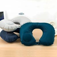 Travesseiro Almofada De Pescoço Inflável E Portátil - Verde - 7