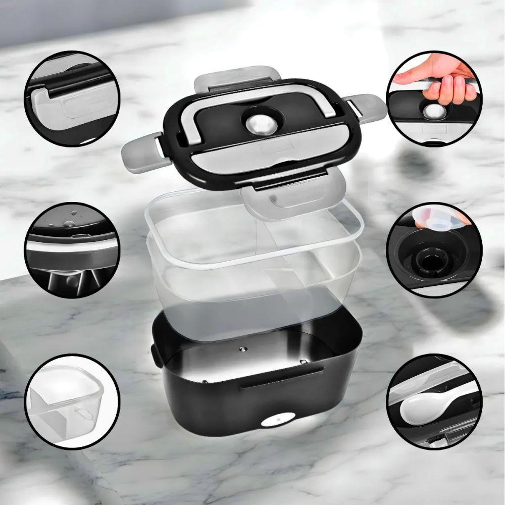 Marmita Elétrica Portátil Bivolt - Preto - 5