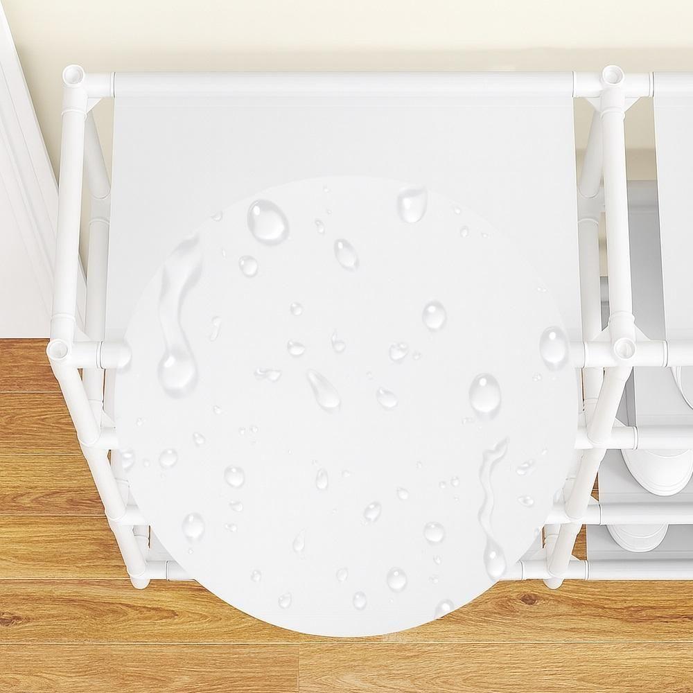 Estante Sapateira Modular 8 Nichos Cesto Porta Treco Multiuso 4 Andares Organizador Casa Quarto Sala Branco - 6