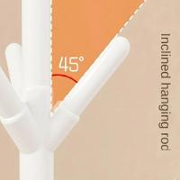 Cabideiro Organizador Chao 9 Ganchos Mancebo Arara Roupa Casaco Blusa Bolsa Desmontavel Branc