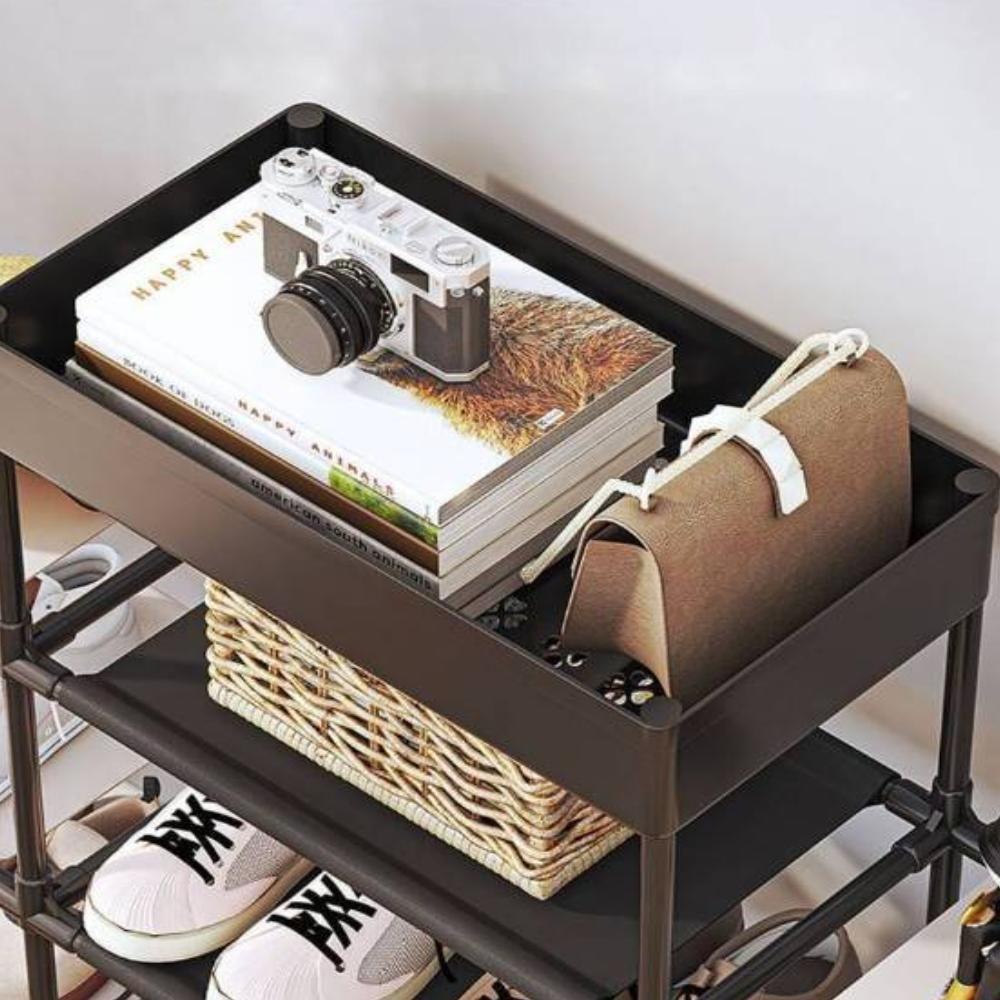 Estante Modular Multiuso Sapateira 11 Prateleiras Organizador Tenis Brinquedos Rack Multiuso 4 Andares Guarda Tudo - 4