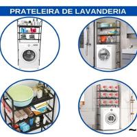 Organizador Estante Multiuso 2 Andares Para Maquina De Lavar Banheiro Cozinha Sapateira Branco - 6