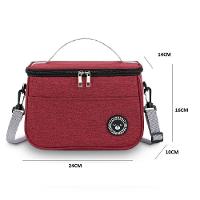 Bolsa Termica Fitness Frasqueira Trabalho Academia Frutas Marmita Bebida Lancheira Alca Regulavel Bolsinho Vinho - 9