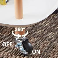 Mesa Auxiliar Lateral Madeira Carrinho Organizador Multiuso 2 Prateleiras Sacada Churrasqueira Sala Escritorio