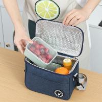 Bolsa Termica Frasqueira Fitness Academia Passeio Parque Escola Saco Impermeavel Alca Regulavel Bolsinho Azul - 2