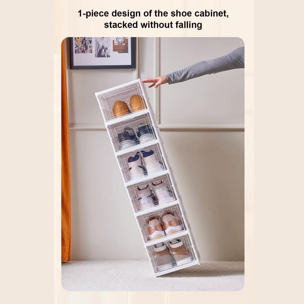 Armario Dobravel 3 Andares Sapateira Organizador De Brinquedos Automatico Caixa Empilhavel Multiuso - 10