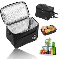 Bolsa Termica Lancheira Multiuso Frutas Bebida Marmita Trabalho Passeio Fitness Alca Ajustavel Bolso Porta Treco Preto - 1