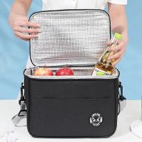 Bolsa Termica Lancheira Multiuso Frutas Bebida Marmita Trabalho Passeio Fitness Alca Ajustavel Bolso Porta Treco Preto - 5