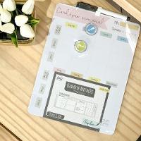 Cardapio Semanal Lousa Planejamento Alimentacao Magnetica Planner Dieta Quadro Anotacoes Refeicao Imas Caneta Apagador - 6