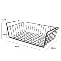 Cesto Organizador Suspenso Aramado Multiuso Gaveta Encaixe Mesa Armario Prateleira Grande Lavanderia Banheiro Porta Obje - 8