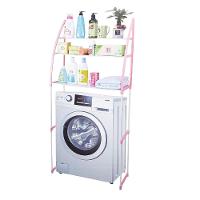 Estante Rack Organizadora Multiuso Com 3 Prateleiras Para Lavanderia Banheiro Cozinha Portatil Rosa - 1