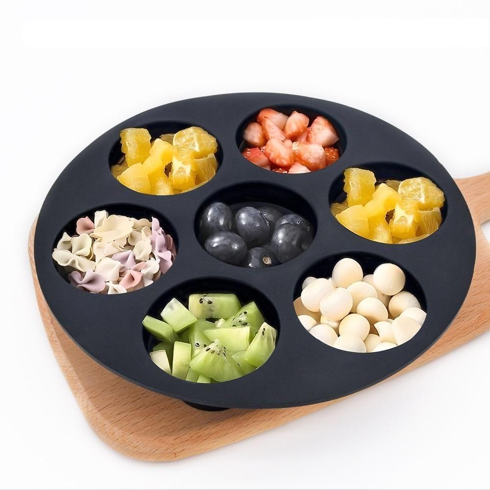 Forma Cupcake Mini Bolo Air Fryer Assadeira 7 Cavidades Cesto Silicone Fritadeira Congelador Forno Muffin Bolinho Sorvet - 9