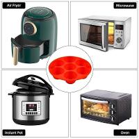 Forma Cupcake Mini Bolo Air Fryer Assadeira 7 Cavidades Cesto Silicone Fritadeira Congelador Forno Muffin Bolinho Sorvet - 2