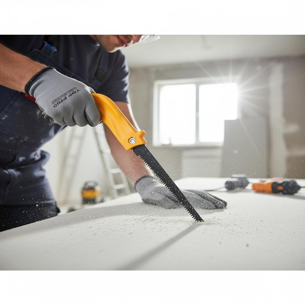 Serrote Gesso Serra Gesseiro Driwall Alicate Plantas Galhos Manual Multiuso 29cm Lamina Aco Antiderrapante Madeira Jardi - 6