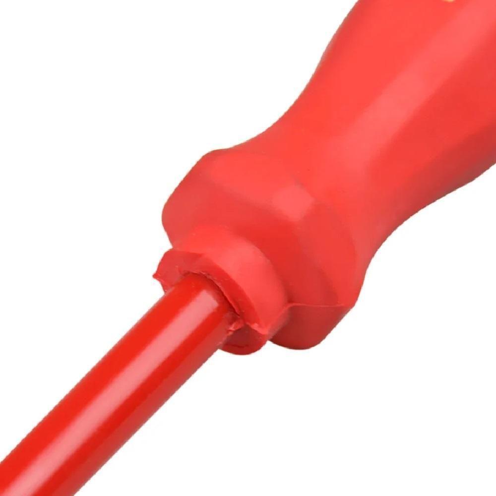 Kit Jogo Chaves Isolada Fenda Philips 1000v Imantada Chave Teste 6 Pecas Ponta Magnetica Eletricista Eletronica - 8