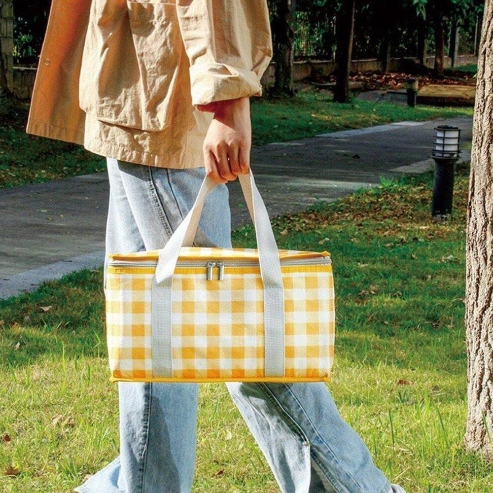 Bolsa Termica Portatil 12l Cesta Dobravel Bolsa Cooler Saco Piquinique Impermeavel Ecologica Viagem Camping - 7