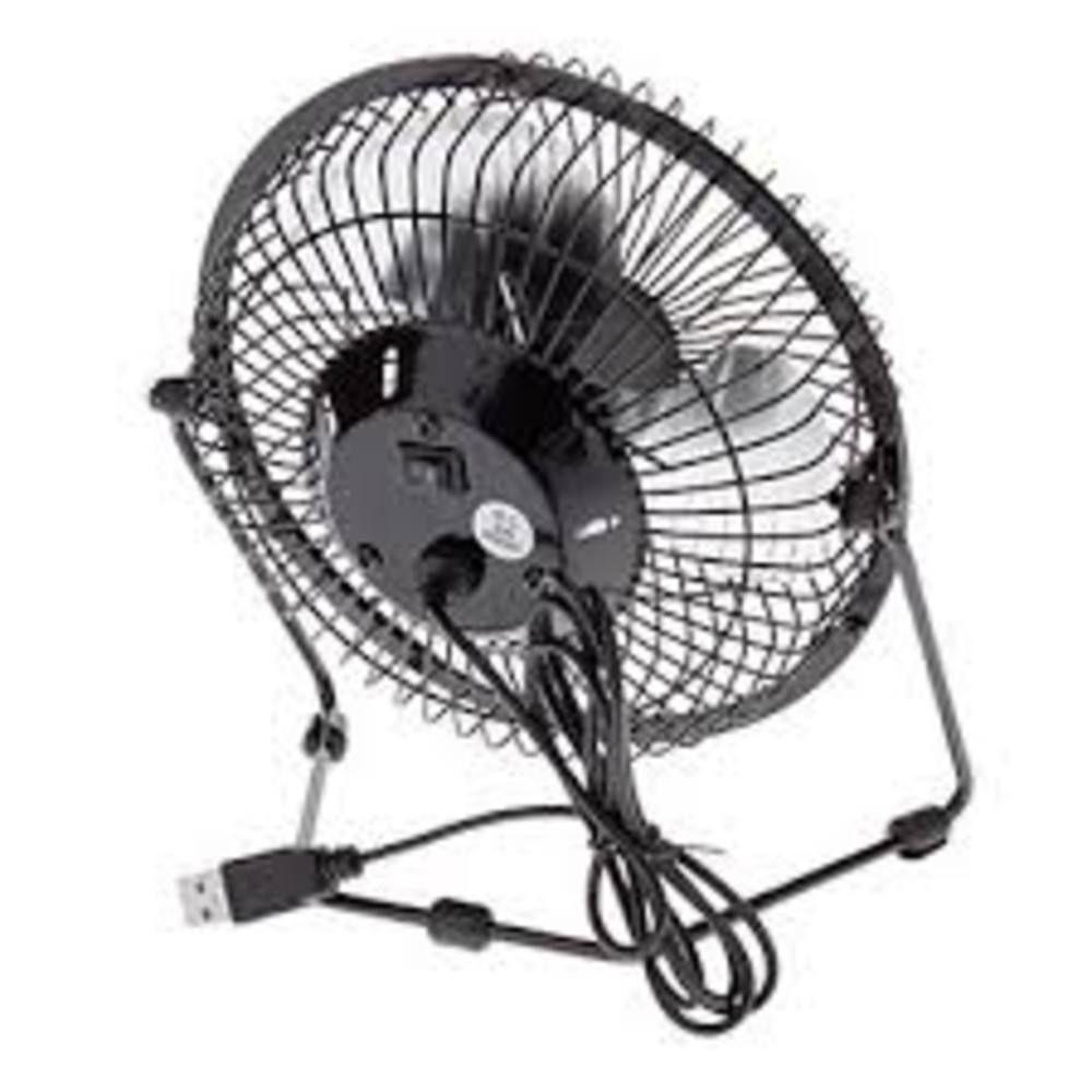 Ventilador Em Metal De Mesa Notebook Mini Circulador Ar Usb Potente Casa Carro Articulavel Silencioso Portatil - 4