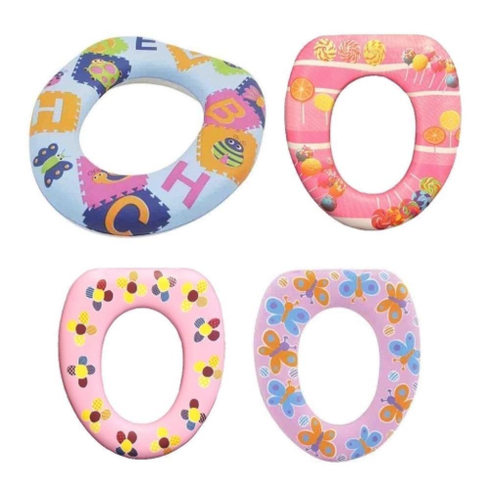 Redutor Assento Sanitario Infantil Adaptador Portatil Acolchoado Espuma Conforto Meninas Baby - 2