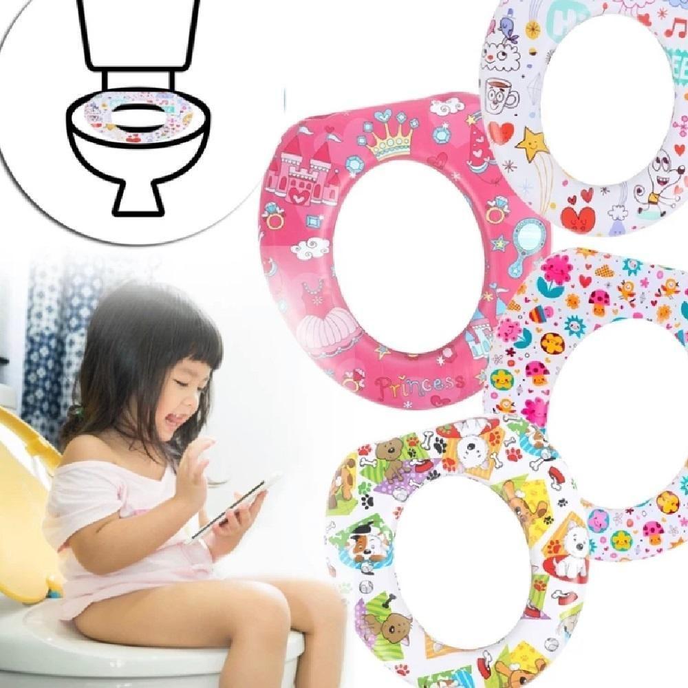 Redutor Assento Sanitario Infantil Adaptador Portatil Acolchoado Espuma Conforto Meninas Baby - 3