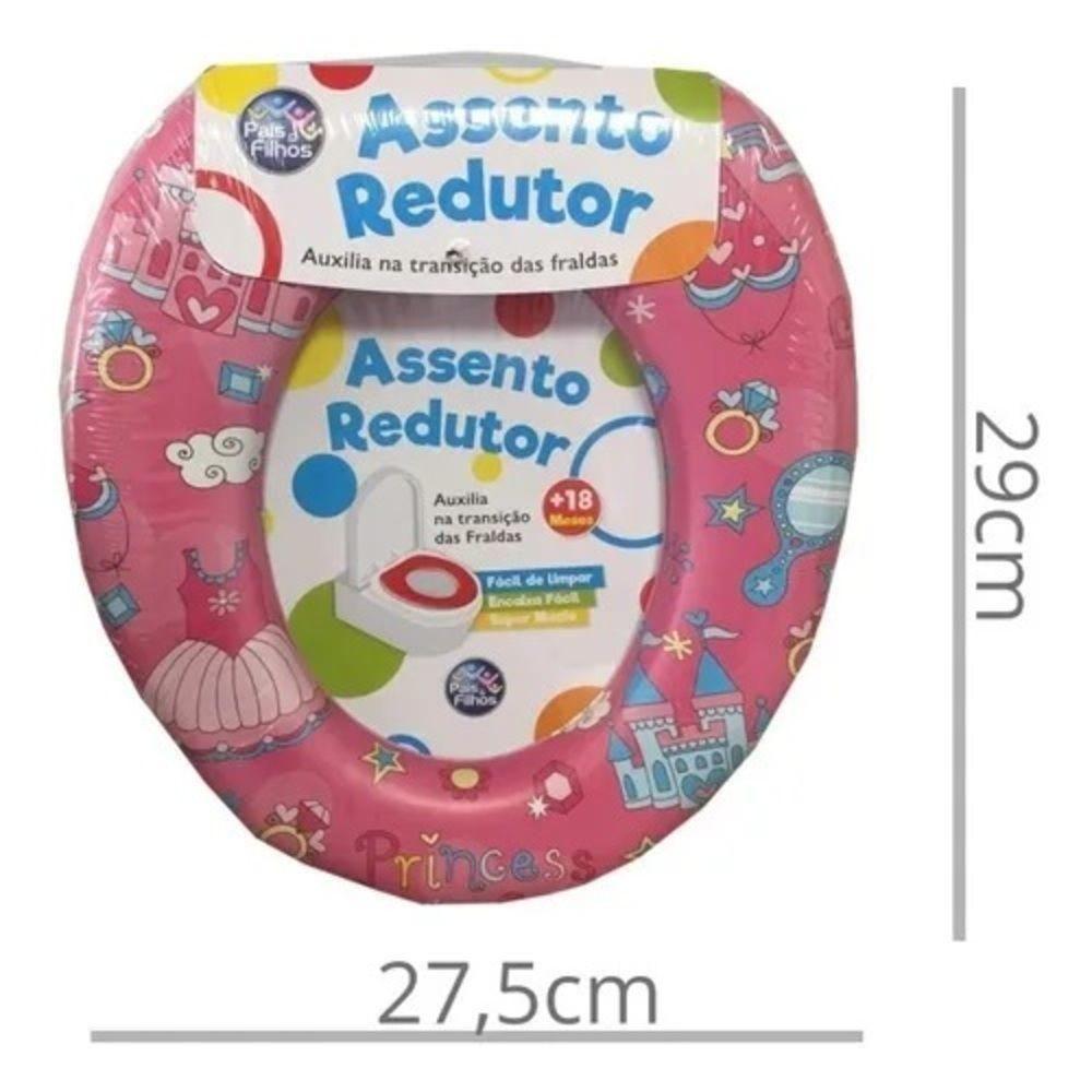 Redutor Assento Sanitario Infantil Adaptador Portatil Acolchoado Espuma Conforto Meninas Baby - 6
