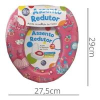 Redutor Assento Sanitario Infantil Adaptador Portatil Acolchoado Espuma Conforto Meninas Baby - 6