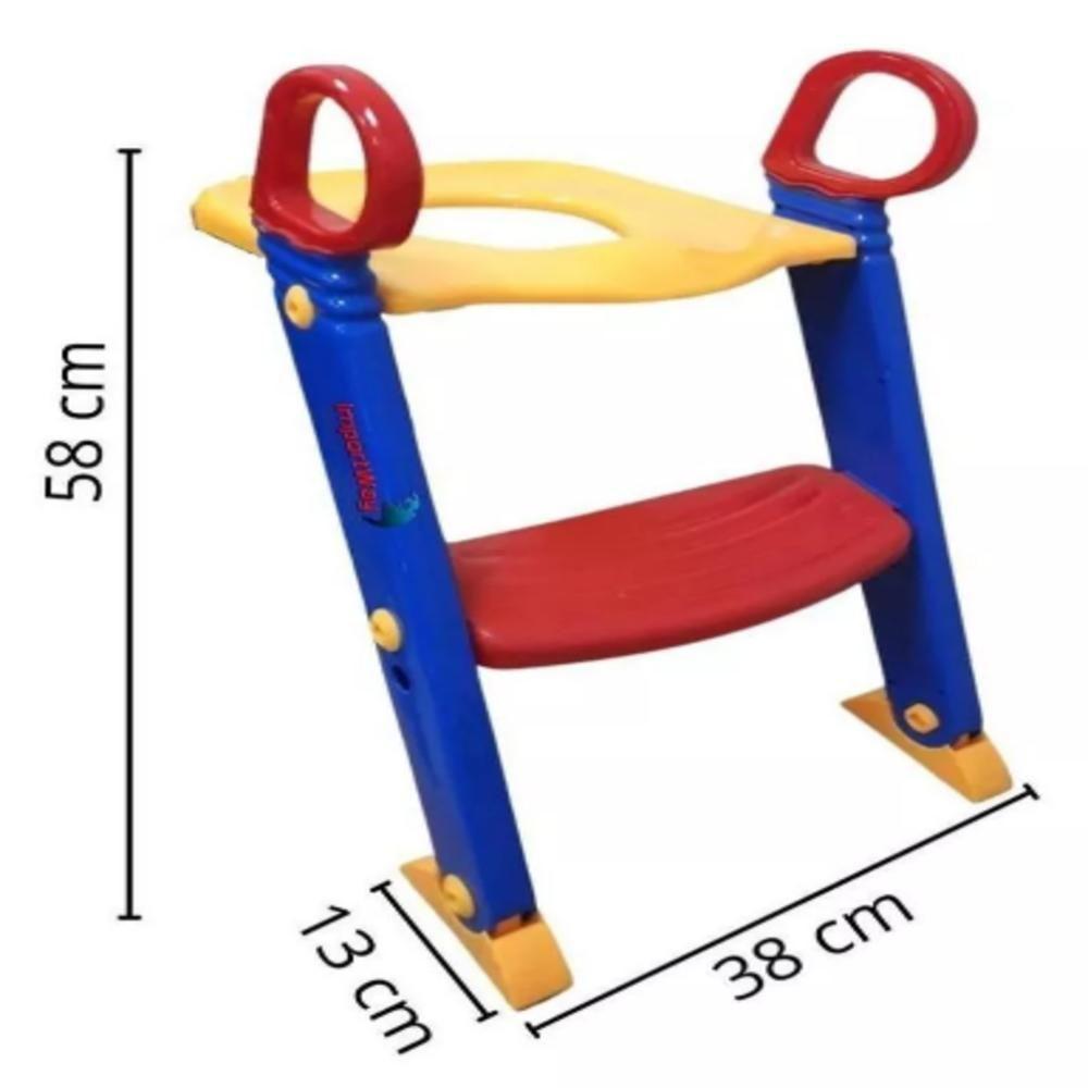 Troninho Redutor Assento Infantil Vaso Sanitario Escada Pinico Portatil Ajustavel Desfralde - 9