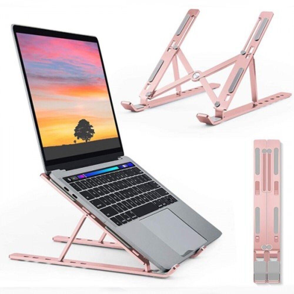 Suporte Notebook Articulado Laptop Portatil Ergonomico Slim Dobravel Base Ajustavel Tablet Antiderrapante Mesa Bancada E - 2