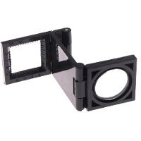 Lupa Conta Fios 10x Mini De Mesa Bancada Suporte Dobravel Lente Optica 28mm Com Escala Profissional Portatil Bolso - 2