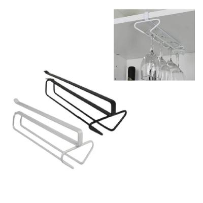 Organizador De Taças Vinho Suporte Armario De Encaixe Porta Copo Gin Cerveja Cozinha Armario Suspenso Cor:preto;tamanho: