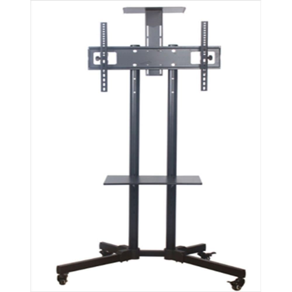Suporte Para Tv De Chao Com Rodinhas Estante Para Monitor Televisao Universal Com Prateleira Ate 65 Polegadas Estante Pe - 2