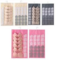 Cabide Organizador 36 Bolsos Porta Sutia Dupla Face Multi Divisorias Closet Joias Guarda Roupa Objetos Papelaria Multius - 1