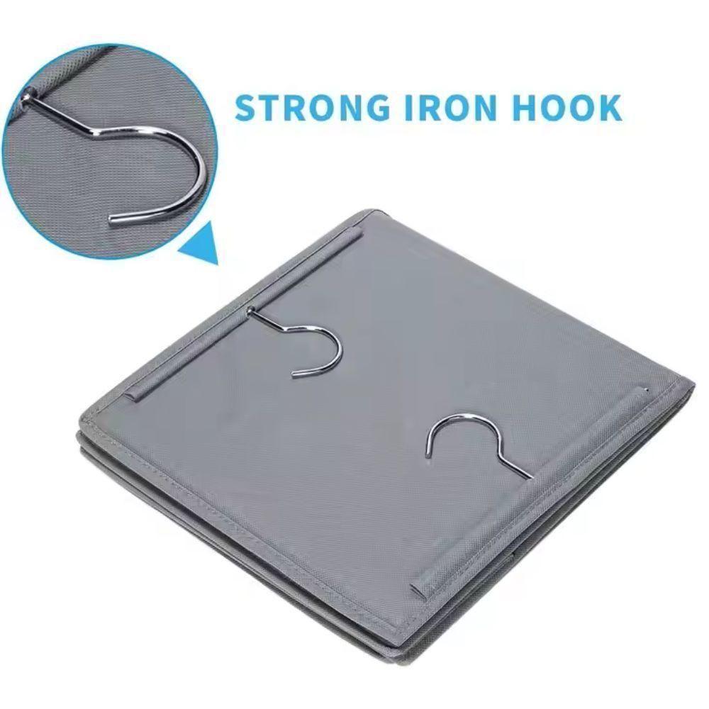 Cabideiro Organizador 3 Prateleiras Sapateeira Vertical Guarda Roupa Closet Divisorias Armario Edredom Multiuso Dobravel - 8