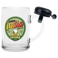 Caneca Chopp Cerveja Vidro Com Campainha 400ml India Pale Al - 1