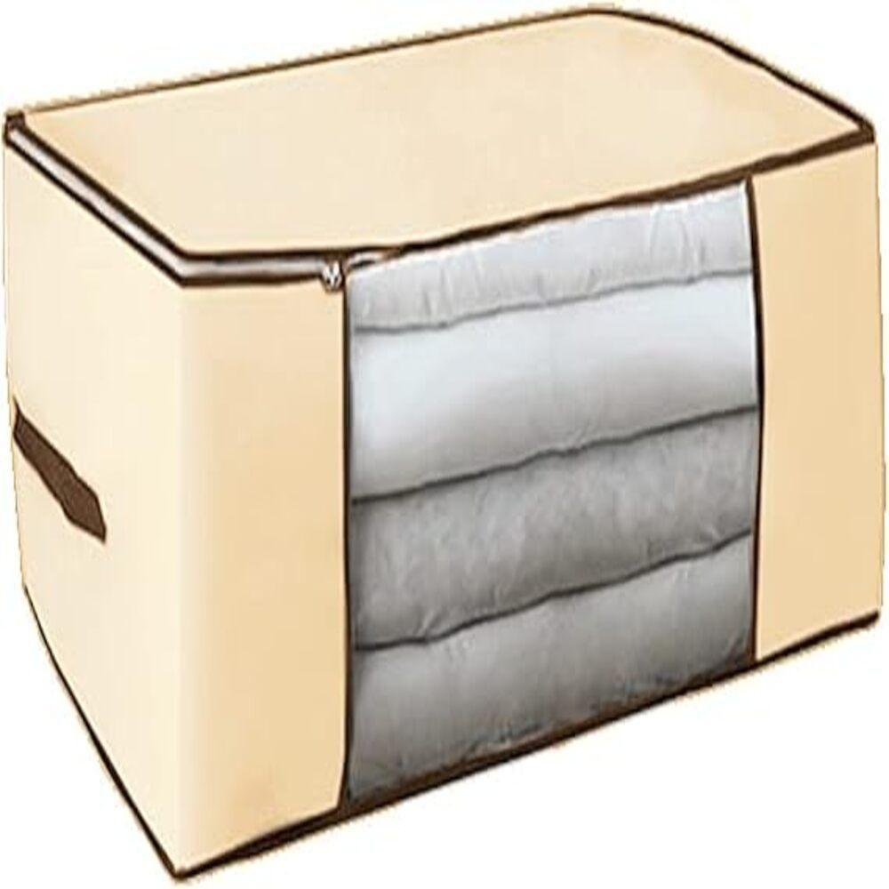 Caixa Organizador Guarda Roupa Flexivel Com Ziper Multiuso Compact Armario Chao Closets Dobravel - 4