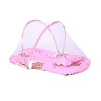 Berco Mosquiteiro Barraca Mini Cama Colchonete Bebe Tenda Portatil Colchao Dobravel Ninho Infantil Rosa Meninas - 5