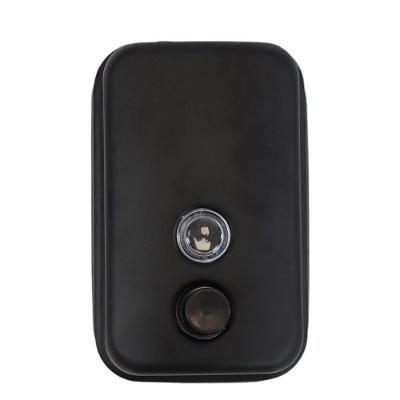 Dispenser Elegante De Sabonete Líquido E álcool Gel 500ml Em Inox Preto Para Casa Ou Comércio