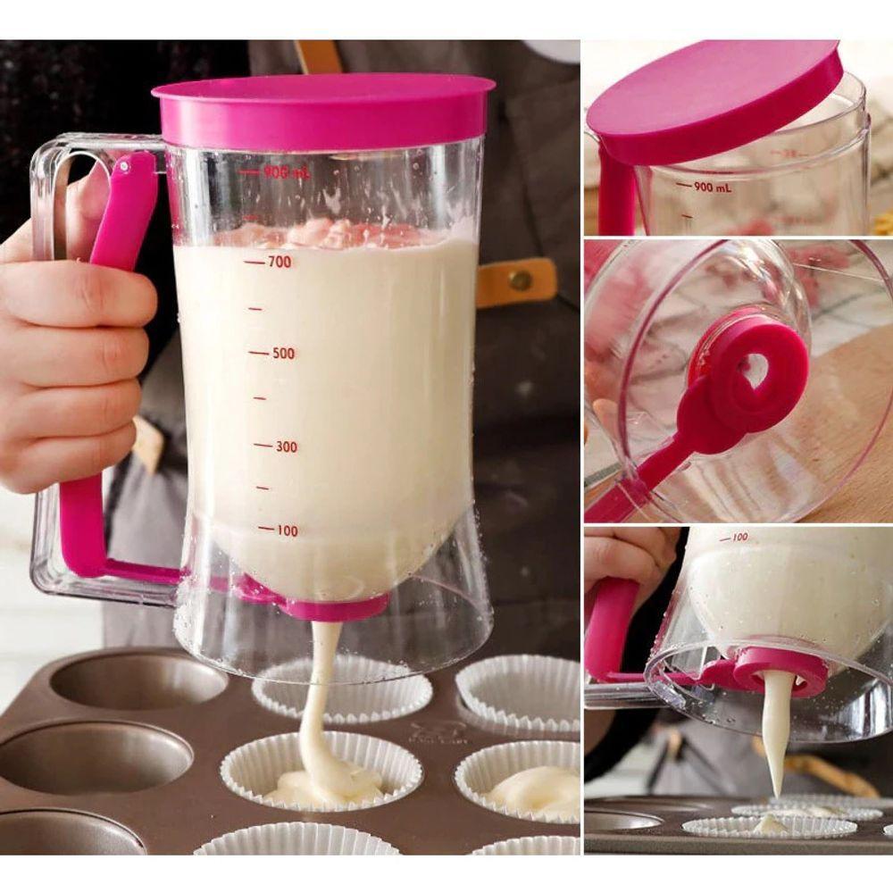 Dispenser Dosador Massa Cupcake Panqueca Bolo 900ml Cozinha - 8