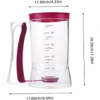 Dispenser Dosador Massa Cupcake Panqueca Bolo 900ml Cozinha - 3