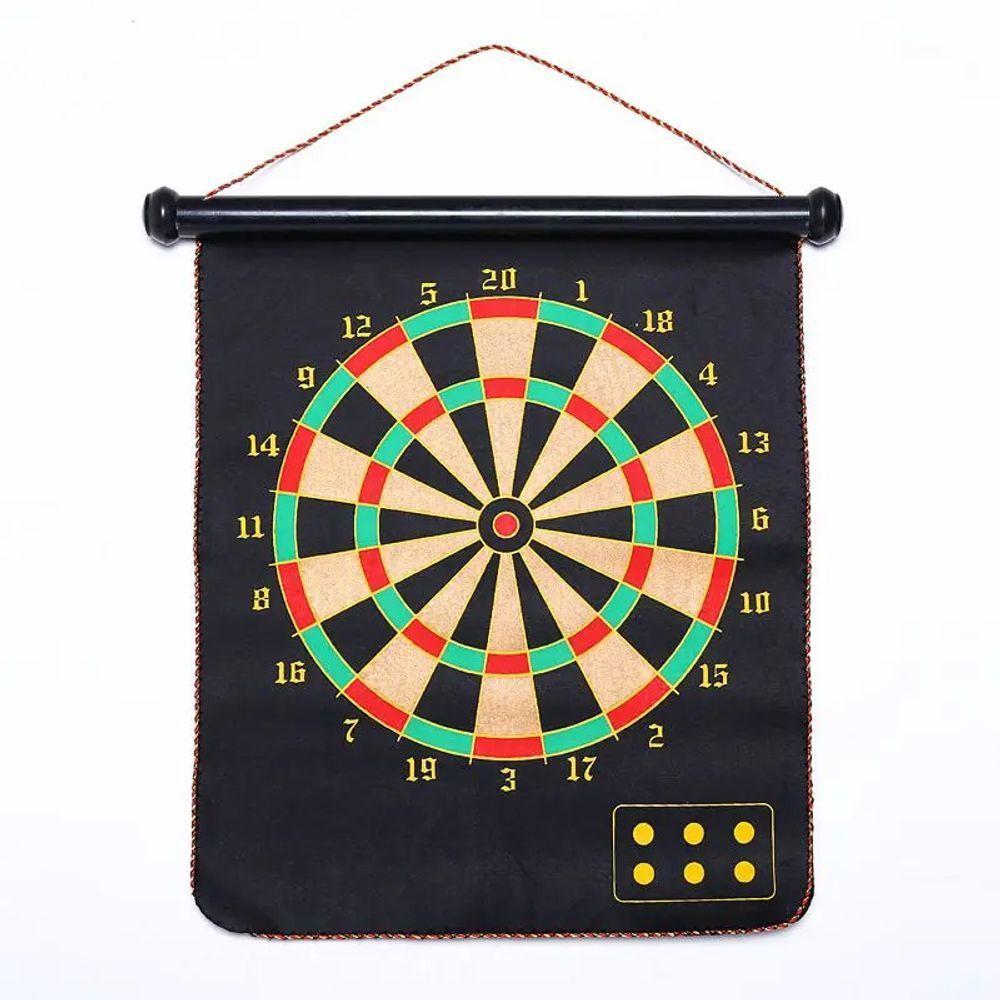 Dardos Magnéticos Alvo Dupla Face Dobrável 4 Dardos Ponta Pl - 2