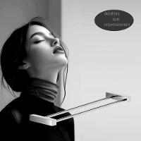 Porta Toalha Toalheiro Duplo Para Banheiro Alto Brilho Troia 30cm - 2