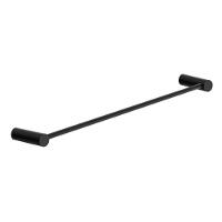 Porta Toalha Toalheiro De Rosto Para Banheiro Preto Fosco Orion 50cm - 1