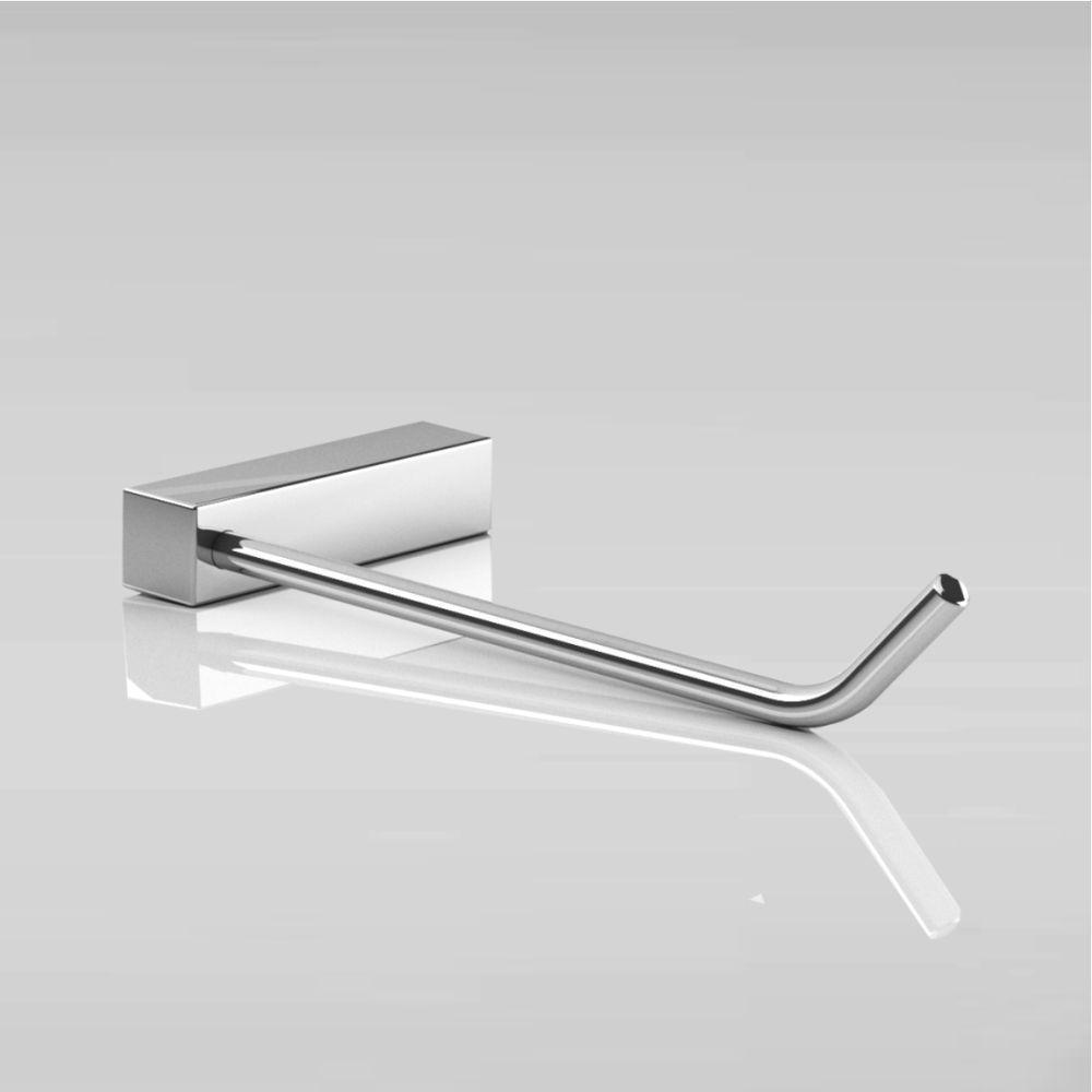 Porta Papel Higiênico Para Banheiro Escovado Troia Grego Metal - 3